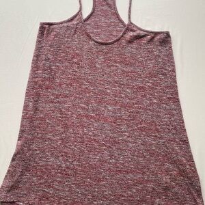 American Eagle Outfitters Marled Burgundy Racerback Tank